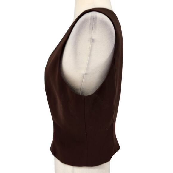 SALE Vintage 90s Y2K Harve Bernard Sleeveless Vest Clueless Preppy Charmed 8 - Picture 3 of 5